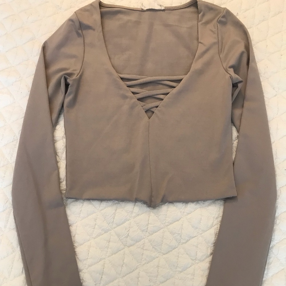 Gray Croptop